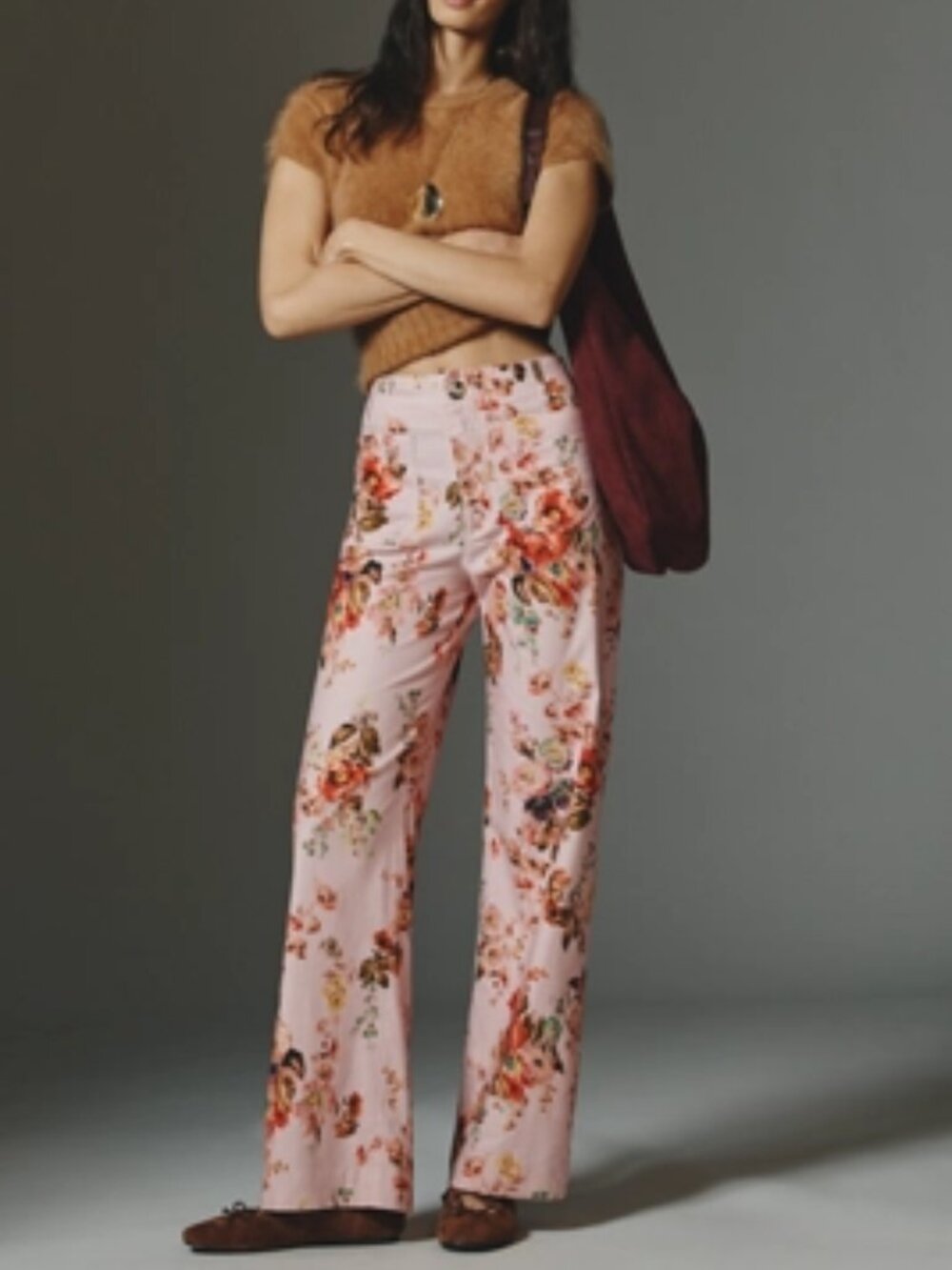 Anthropologie Colette European Linen Stretch Full-Length Wide-Leg Pants